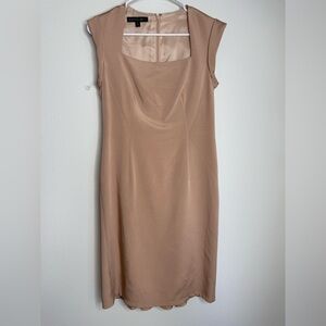 NWOT Lafayette 148 Silk Sheath dress Dusty Pink Size 4